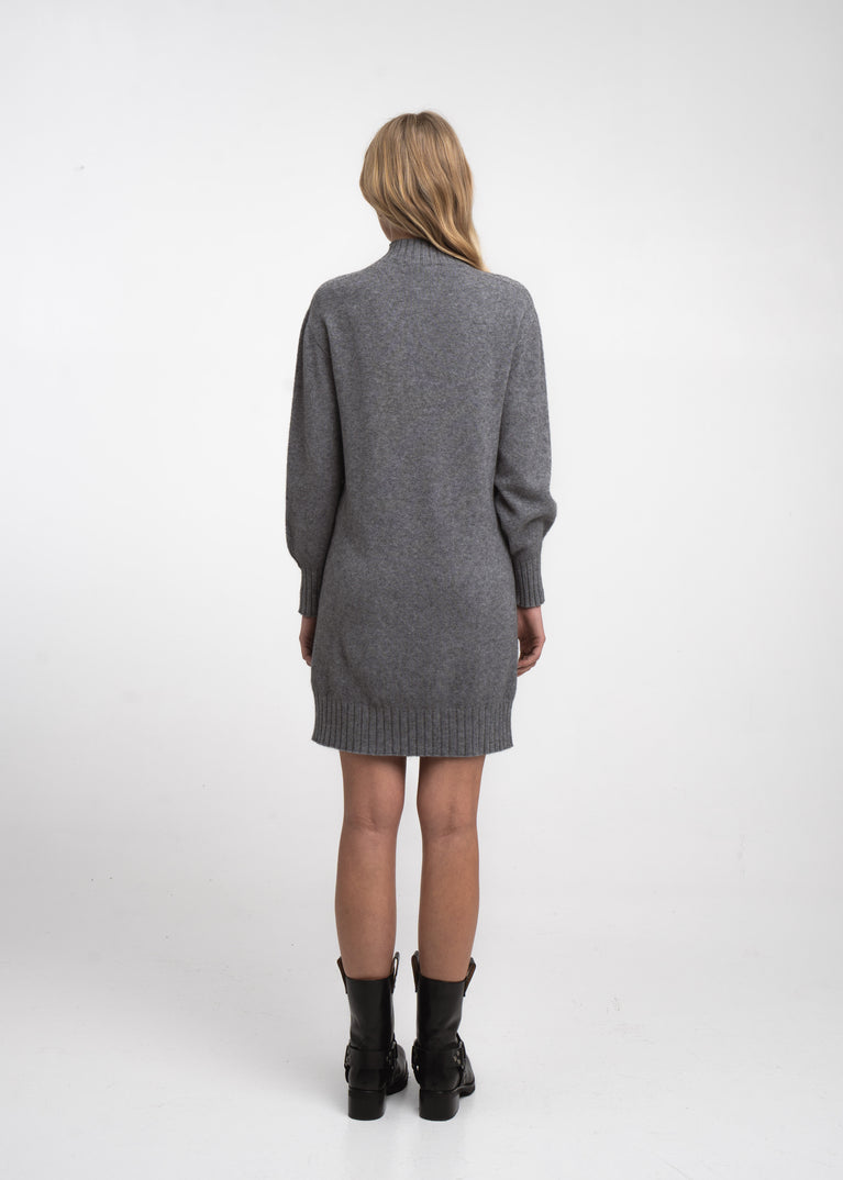 Long pullover viscose blend 2068 | Dark Grey