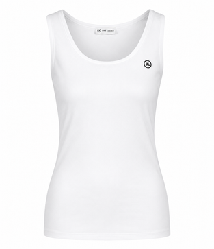 Top strappato facile da indossare Cotone organico | Bianco