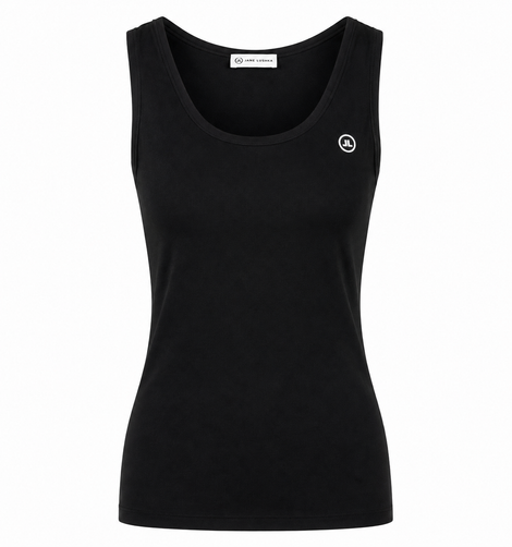 Top strappato facile da indossare Cotone organico | Nero