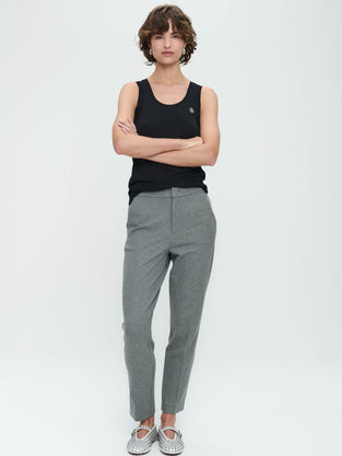 Olga Terry jersey Pants | Grey Melange