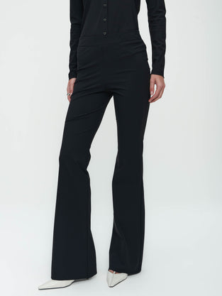 Pantaloni Eliya easy wear flair Maglia tecnica | Nero