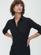 Kikkie Blouse Technical Jersey | Black