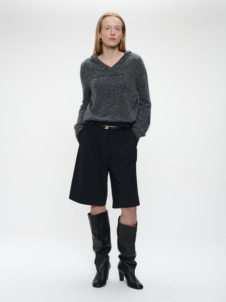 Hoodie pullover H22167 | Grey Melange