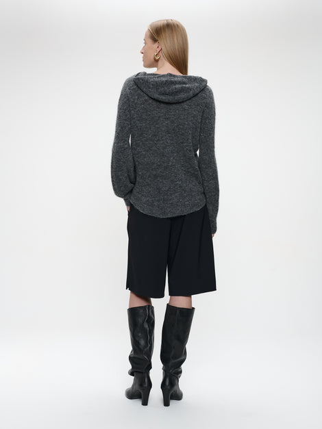 Hoodie pullover H22167 | Grey Melange