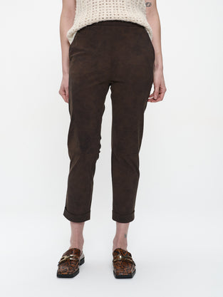 Timelia pants technical jersey | Brown
