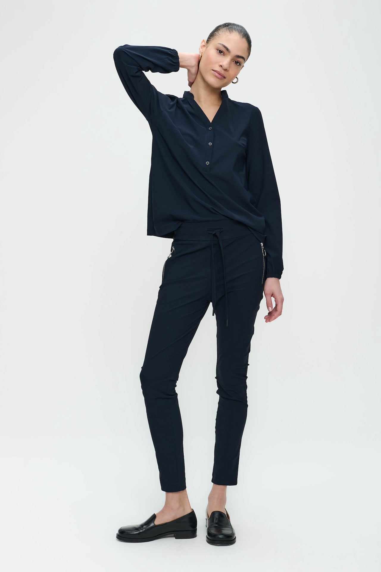 Pantaloni Anna - Maglia tecnica skinny fit | Blu