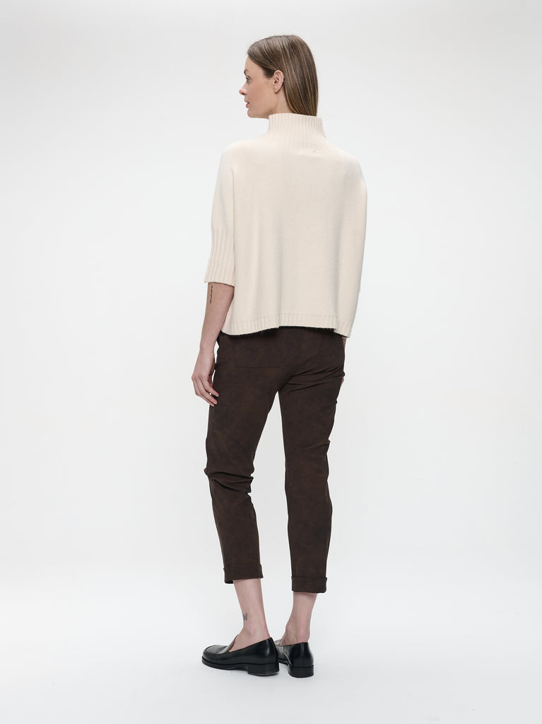 Pullover gold print NB2404 | Beige Gold