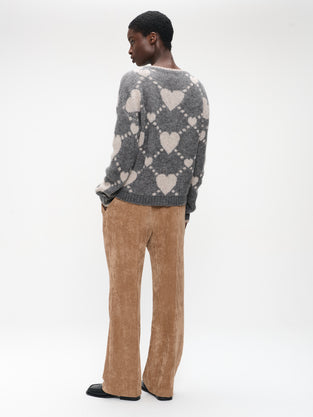 Hearts Pullover H23379 | Grey