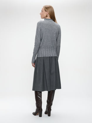 Timy viscose skirt | Dark Grey