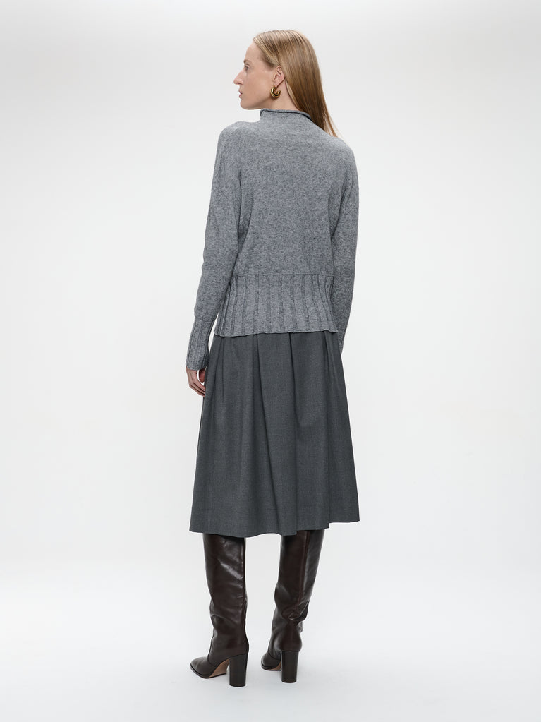 Timy viscose skirt | Dark Grey