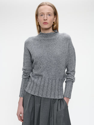 Pullover viscose NB2275 | Dark Grey Melange