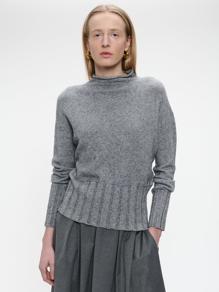 Pullover viscose NB2275 | Dark Grey Melange