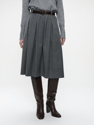 Timy viscose skirt | Dark Grey