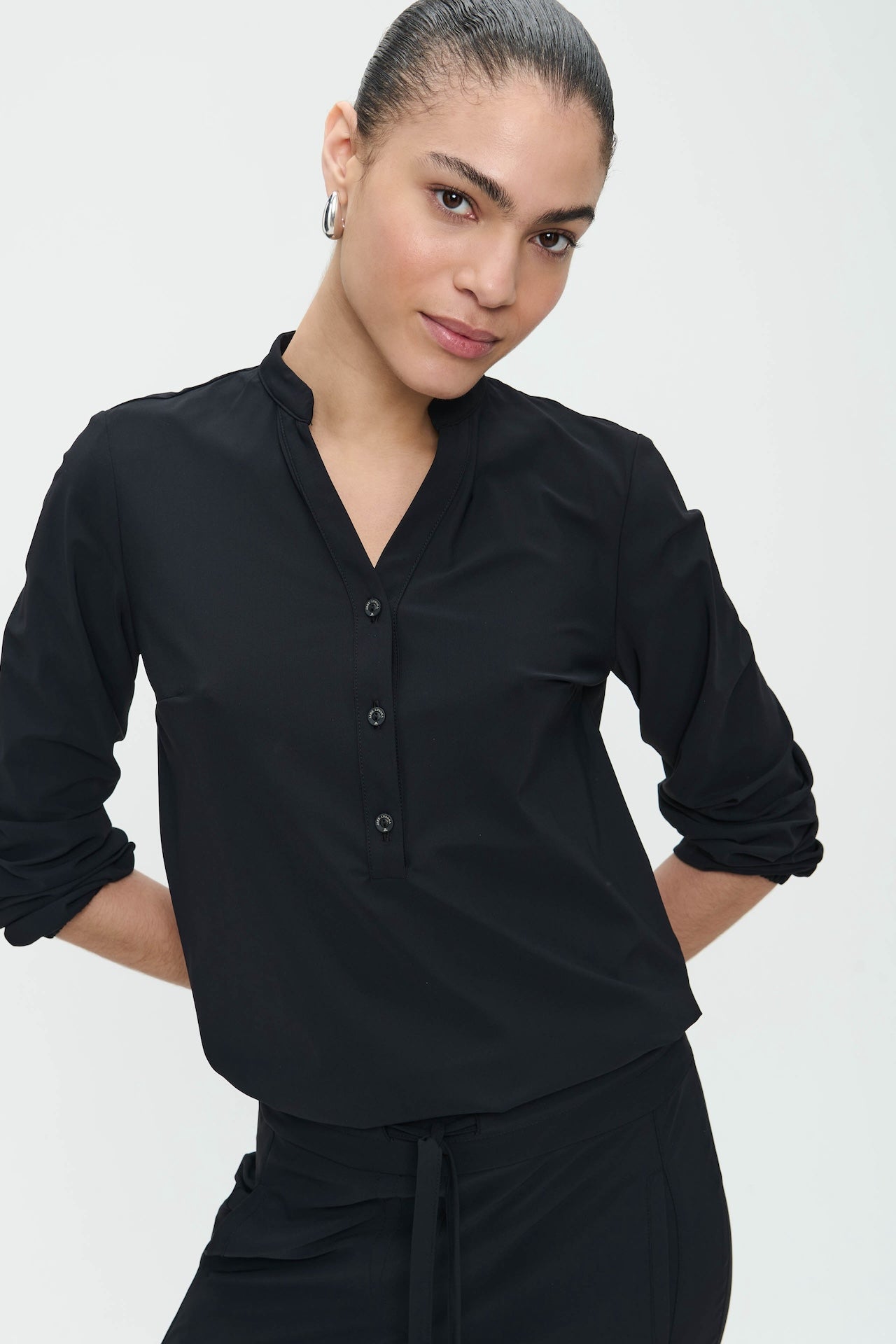 Blusa Bella Maglia Tecnica | Nero
