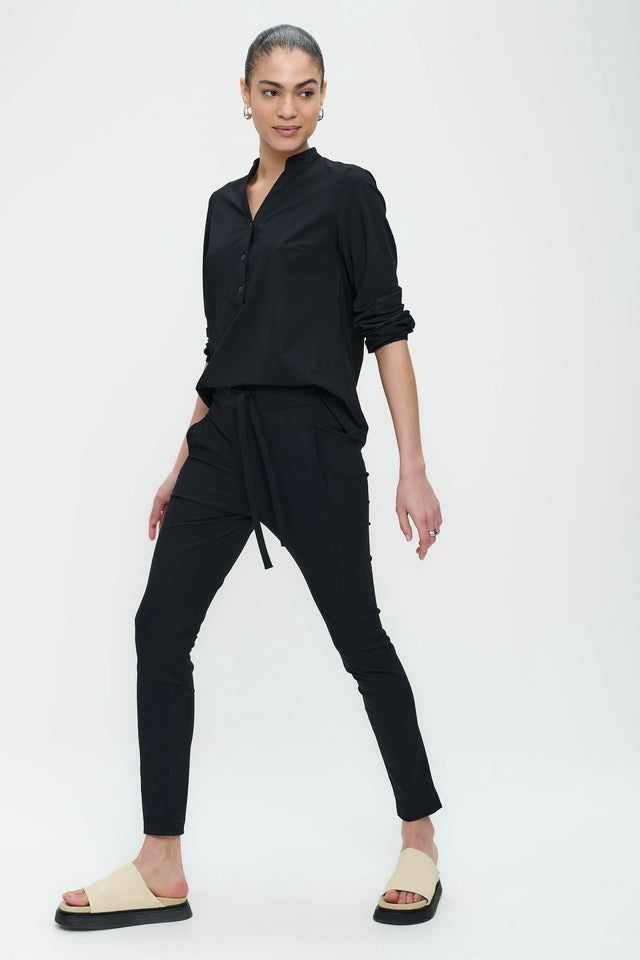 Pantaloni Anna - Maglia tecnica skinny fit | Nero