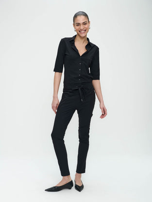 Blusa Betty easy wear Maglia Tecnica | Nero