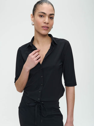 Blusa Betty easy wear Maglia Tecnica | Nero
