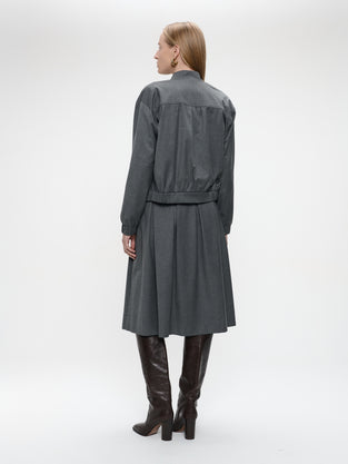 Sharon viscose jacket | Dark Grey