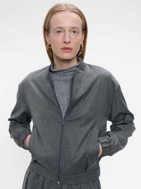 Sharon viscose jacket | Dark Grey