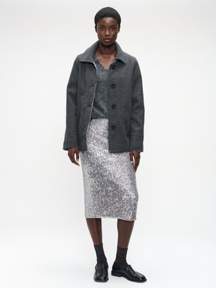 Dionisia sequins skirt uni | Silver Shiny