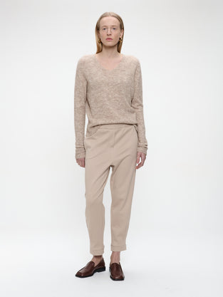 Primo viscose elastane pants | Beige
