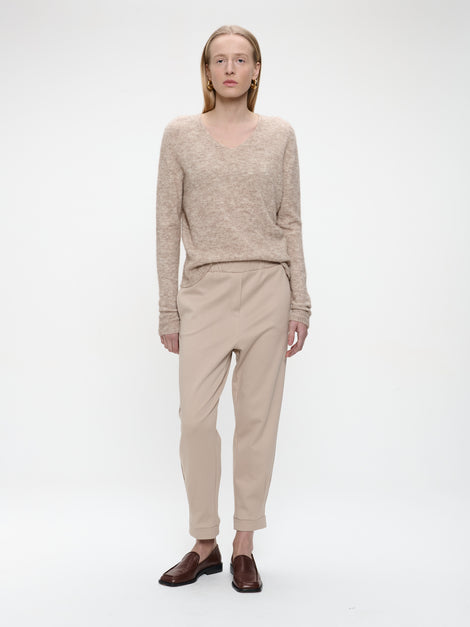 Primo viscose elastane pants | Beige