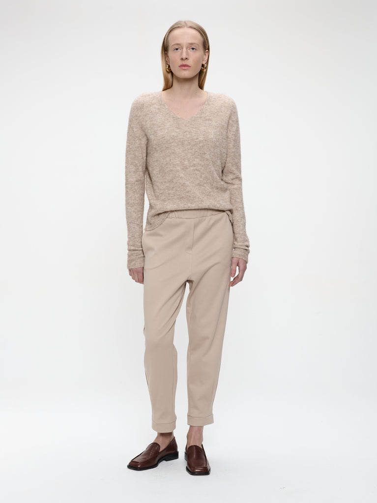 Primo viscose elastane pants | Beige