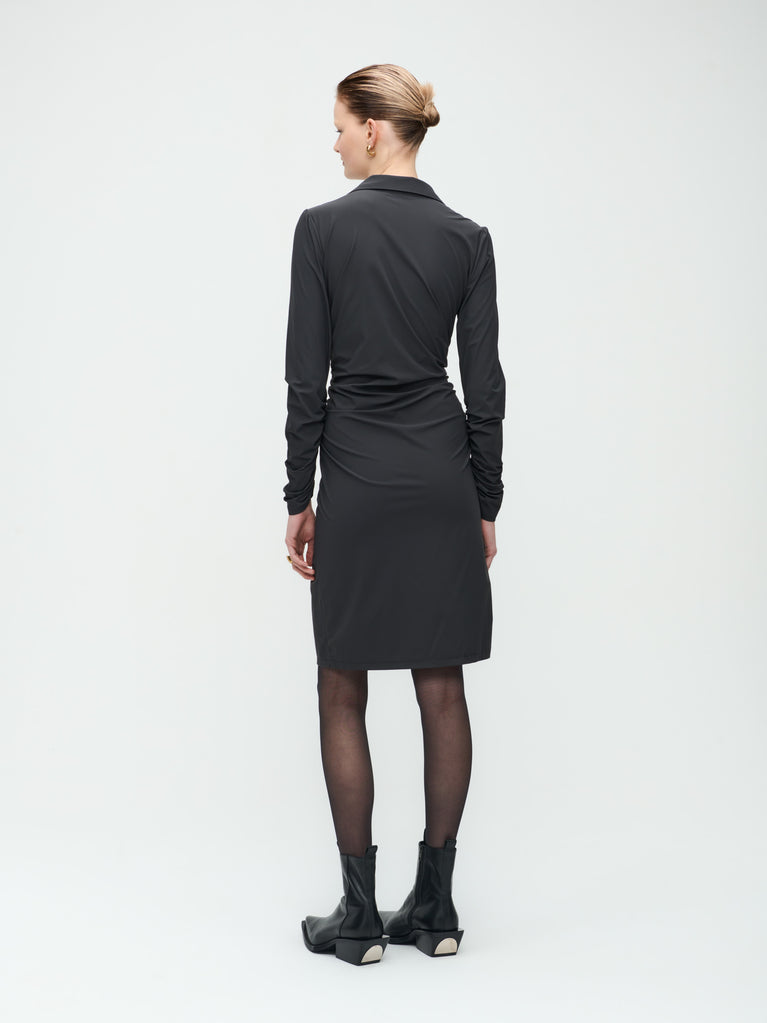 Luisa Dress Technical Jersey | Dark Grey