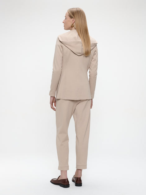 Emy hoody blazer | Beige
