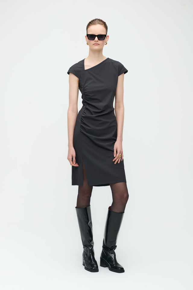 Georgia Dress Technical Jersey | Dark Grey