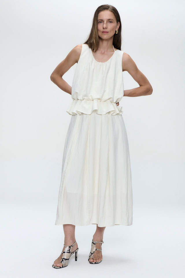 Reiki viscose skirt | Off White