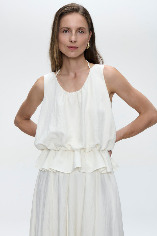 Sachi viscose top | Off White