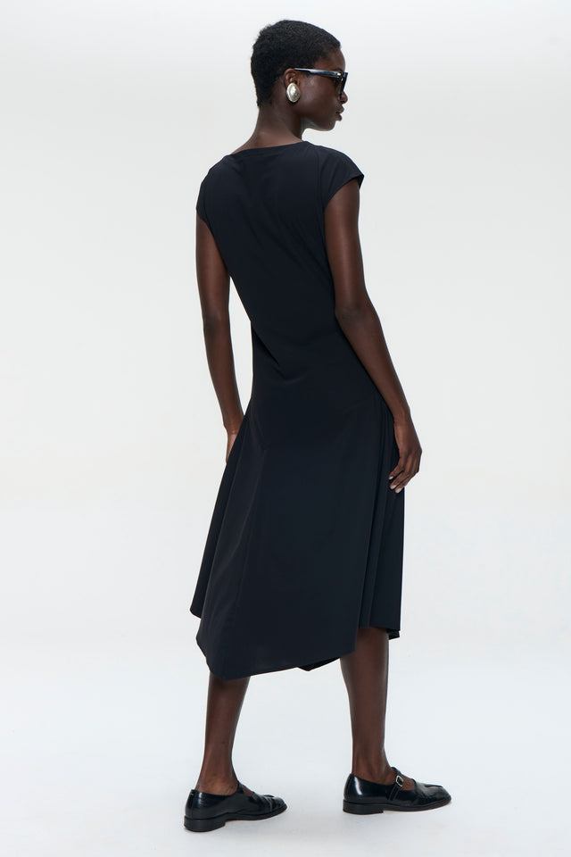 Selin dress technical jersey | Black