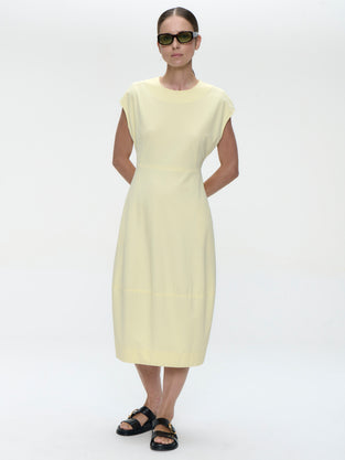 Melva dress technical jersey | Yellow