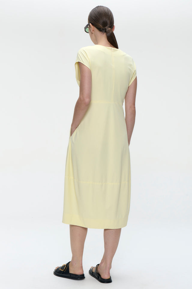 Melva dress technical jersey | Yellow