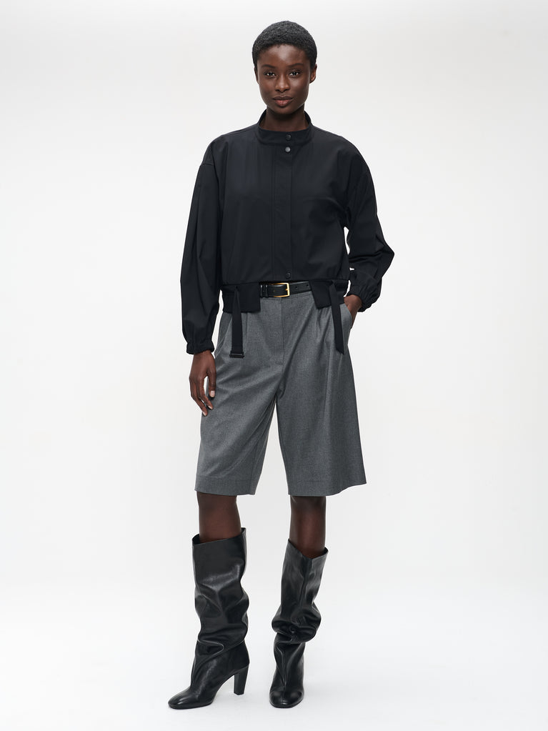 Monna viscose short pants | Dark Grey