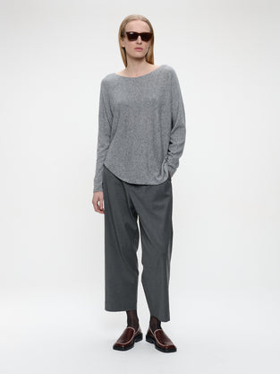 Pullover Cashmere blend 2482 | Dark Grey Melange