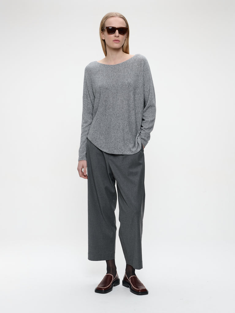 Pullover Cashmere blend 2482 | Dark Grey Melange