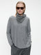 Pullover Cashmere blend 2482 | Dark Grey Melange