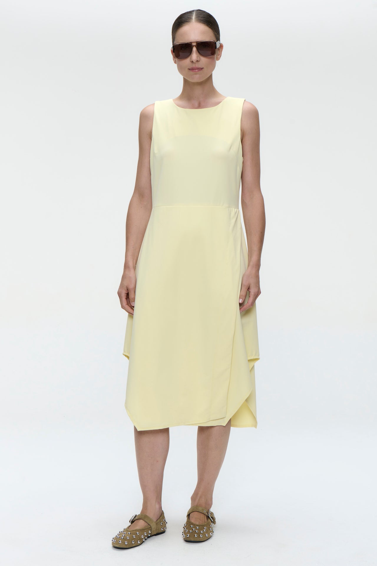 Susanne dress technical jersey | Yellow