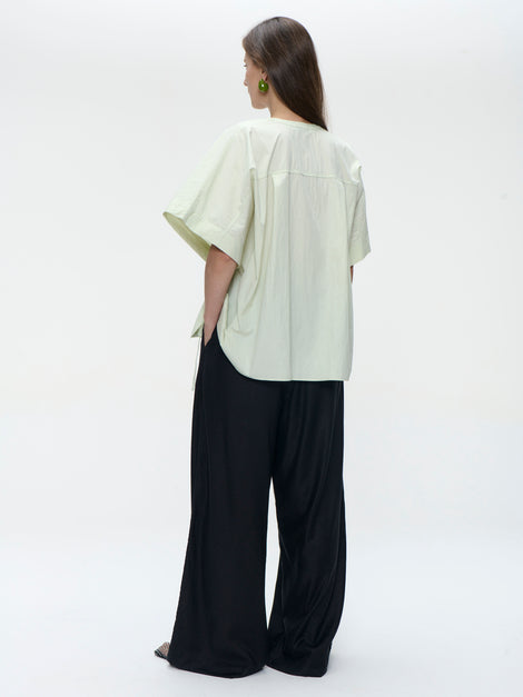 Hiroko cotton mix blouse | Aloe