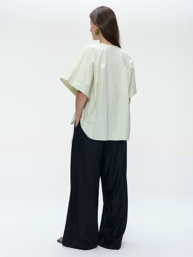 Hiroko cotton mix blouse | Aloe