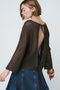 Open-back sweater 2041 | Green