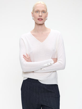 Pullover Cashmere blend 2479 | Ecru