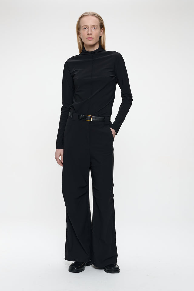 Zarra Top Technical Jersey | Black