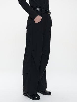 Lassy pants technical jersey | Black