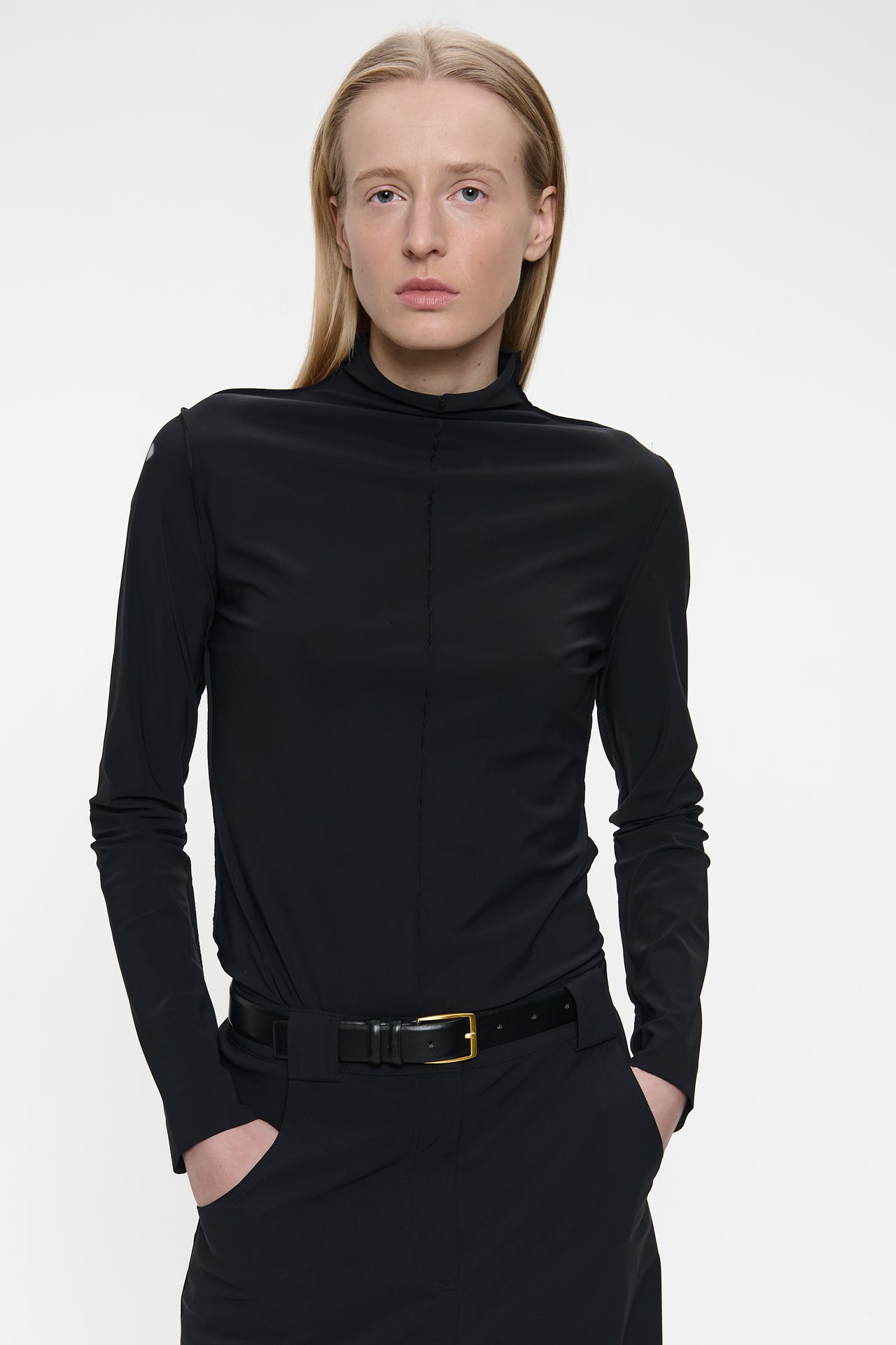 Zarra Top Technical Jersey | Black