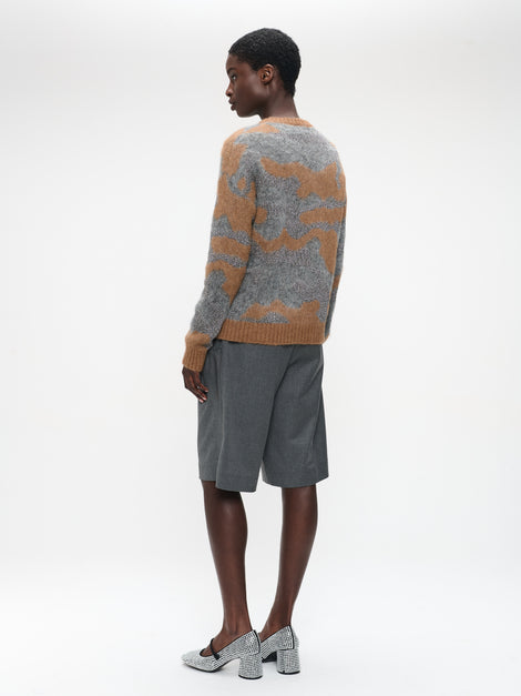 Monna viscose short pants | Dark Grey