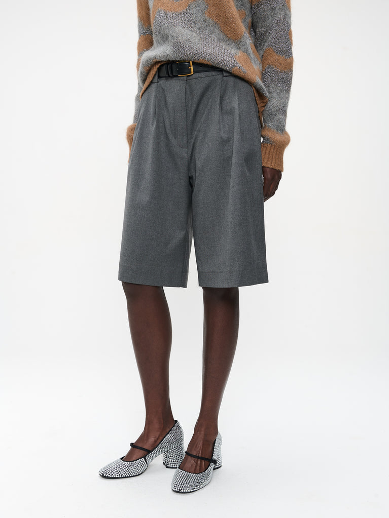 Monna viscose short pants | Dark Grey