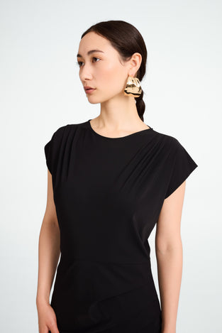 Luxor studio dress technical jersey | Black